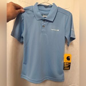 Carhartt Kids Sky Blue Polo with Logo